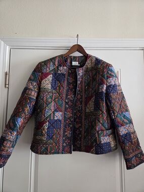 Vintage Vera Bradley Quilted Patchwork Multicolor Women's Jacket